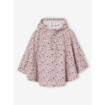 Cape de pluie lilibeth à capuche fille imprimé fleuri rose Cape de pluie lilibeth à capuche fille imprimé fleuri rose
