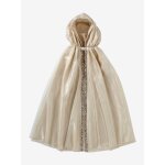 Cape en tulle  capuche or