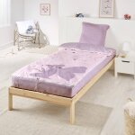 Caradou parure de lit + couette enfant fee mauve