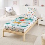 Caradou rechange parure lit enfant animaux vert