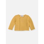 Cardigan bb 4 boutons coton bio moutarde