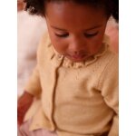 Cardigan bb ajour ocre