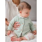 Cardigan b�b� - coton biologique amande