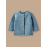 Cardigan b�b� en coton biologique bleu orion