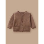 Cardigan b�b� avec laine sucre brun