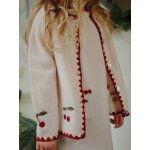 Cardigan brod� cerise beige