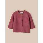 Cardigan en coton biologique et laine bois de rose