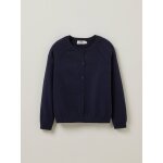 Cardigan en coton et laine marine