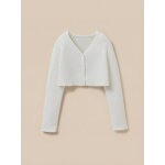 Cardigan court collection f�tes et mariages blanc pur