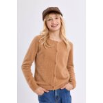 Cardigan duveteux camel