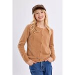 Cardigan duveteux camel
