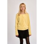 Cardigan duveteux jaune