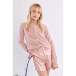 Cardigan duveteux old pink