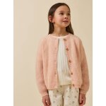 Cardigan fille avec laine et mohair nude