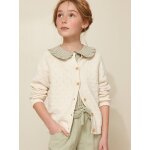 Cardigan fille points fantaisie cyrillus cru