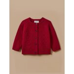 Cardigan en laine m�rinos b�b� framboise