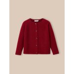Cardigan en laine mrinos framboise