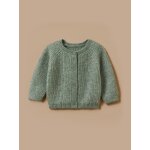 Cardigan laine et mohair b�b� vert pastel