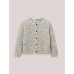 Cardigan avec laine et mohair gris chine clair