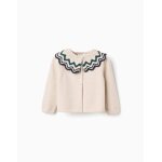 Cardigan en maille avec maxi col you&me beige clair