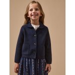 Cardigan en maille milano fille - collection junior marine