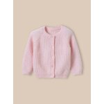 Cardigan en maille perl�e b�b� laine et mohair plume