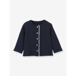 Cardigan en molleton b�b� coton biologique marine