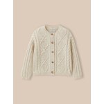 Cardigan À torsades laine rws ecru Cardigan À torsades laine rws ecru
