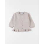 Cardigan en tricot beige