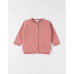 Cardigan en tricot coton rose