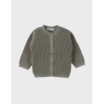 Cardigan en tricot coton vert