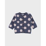 Cardigan en tricot  fleurs es bleu