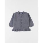 Cardigan en tricot gris