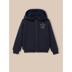 Cardigan zipp doubl sherpa garon marine