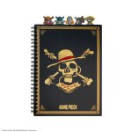 Carnet � onglets pirates du chapeau de paille - one piece noir