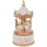 Carrousel birdy ocre, jaune, blanc