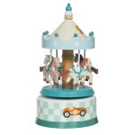 Carrousel rallye voiture bleu