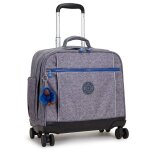 Cartable avec 4 roulettes kipling new storia almost jersey 41 cm - robuste et imperm�able gris / bleu ...
