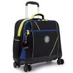 Cartable 4 roulettes kipling new storia lets scuba 41 cm - avec compartiment pour pc noir / jaune / bleu ...