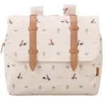 Cartable a4 maternelle ecru, marron, bleu