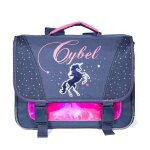 Cartable cybel cheval / licorne bleu
