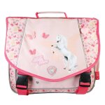 Cartable fille bella sara 2 compartiments blanc