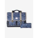 Cartable fille personnalisable bleu fonc�