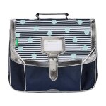 Cartable ga�lle 35 cm les fantaisies gris / bleu / marine / blanc