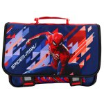 Cartable gar�on en tissu polyester haute qualit� spiderman bleu