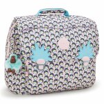Cartable fille kipling iniko coquillages 40 cm - qualit� premium bleu / rose