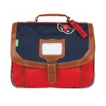 Cartable maternelle arthur bicolore 32 cm r�fl�chissant imperm�able noir / bleu / marine / bleu