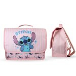 Cartable de maternelle disney stitch - 32 cm rose