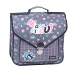 Cartable maternelle fille synth�tique chacha 2 compartiments gris