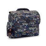 Cartable maternelle gar�on kipling codie s 30 cm - collection noir / orange / bleu